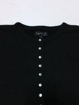 agnes b.◆Black Le Petit snap cardigan/1/コットン/BLK/ED17M001_画像7