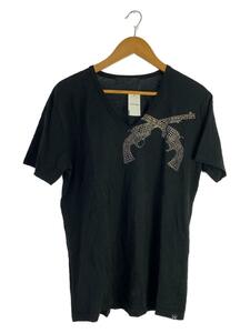 roar◆Tシャツ/4/コットン/BLK/無地