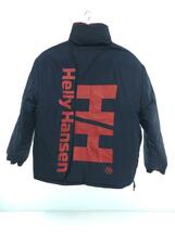 HELLY HANSEN◆90s/リバーシブルダウンジャケット/L/ナイロン/レッド/ネイビー/ヘリーハンセン_画像8