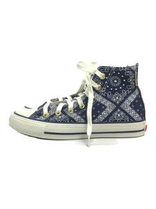 CONVERSE◆ハイカットスニーカー/23.5cm/NVY/キャンバス/1CK299