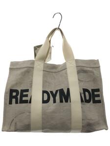 READYMADE◆EASY TOTE LARGE/ヴィンテージ加工/トートバッグ/コットン/BEG