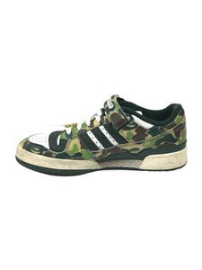 adidas◆ローカットスニーカー/US9.5/グリーン/レザー/ID4771/FORUM 84 BAPE LOW