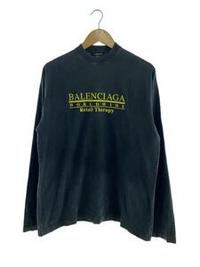 BALENCIAGA◆長袖Tシャツ/1/コットン/GRY/無地/675040