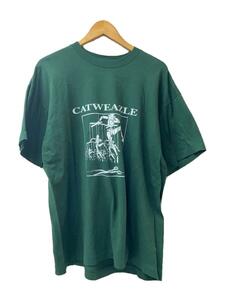 FRUIT OF THE LOOM◆90s/VINTAGE/USA製/CATWEAZLE/Tシャツ/XL/コットン/GRN