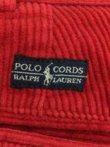 POLO RALPH LAUREN◆太畝コーデュロイパンツ/35/コーデュロイ/RED/無地_画像6