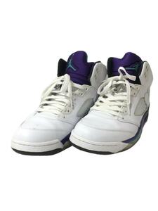 NIKE◆AIR JORDAN 5 RETRO/エアジョーダンレトロ/ホワイト/136027-108/29.5cm/WHT