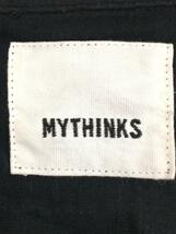 MYTHINKS◆半袖シャツ/S/コットン/BLK_画像3