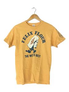 TOYs McCOY◆FELIX FLOUR/Tシャツ/S/コットン/イエロー/プリント/クルーネック