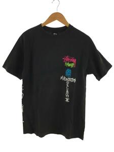 STUSSY◆ステューシー/Tシャツ/M/コットン/BLK/NEXUS7 HAWAII HONOLULU CHAPT/焼け有