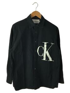 Calvin Klein◆長袖シャツ/S/コットン/BLK