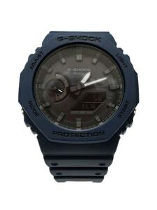 CASIO◆ソーラー腕時計_G-SHOCK/デジアナ/BLU