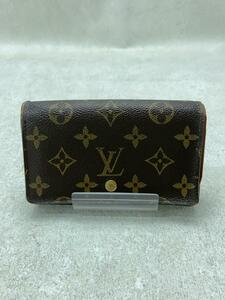 LOUIS VUITTON◆ポルト・モネ・ビエ・トレゾール_モノグラム・キャンバス_BRW/PVC/BRW/レディース/M61730