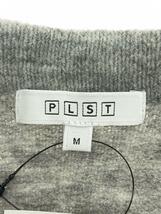 PLST◆カーディガン(薄手)/M/アクリル/GRY/無地_画像3