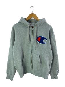 Champion◆パーカー/L/コットン/GRY/C3-E128