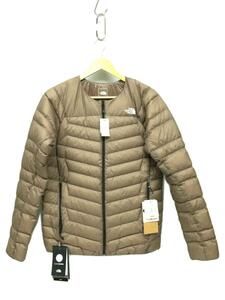 THE NORTH FACE◆THUNDER ROUNDNECK JACKET_サンダーラウンドネックジャケット/L/ナイロン/ブラウン