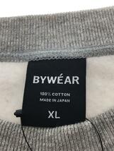 bywear/スウェット/XL/コットン/GRY/無地_画像3