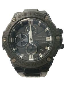 CASIO◆ソーラー腕時計・G-SHOCK/アナログ/ラバー/BLK/BLK