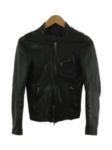 Lithium homme◆レザージャケット・ブルゾン/44/レザー/BLK/lh28-0103