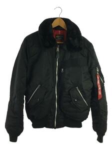 ALPHA INDUSTRIES◆フライトジャケット/S/ナイロン/BLK/TA0647-001