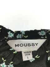 MOUSSY◆010GSH30-1050/DRAWSTRING FLORAL DRESS/ワンピース/1/コットン/BLK/花柄_画像3