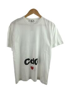 PLAY COMME des GARCONS◆Tシャツ/XL/コットン/WHT/AE-T102 AD2020