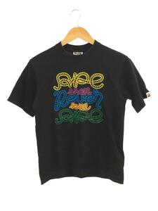 A BATHING APE◆Tシャツ/S/コットン/BLK