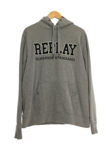 REPLAY◆裏起毛パーカー/XL/コットン/GRY/