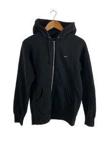 Supreme◆Small Box Zip Up Hooded Sweatshirt/黒/ジップパーカー/S/コットン/BLK