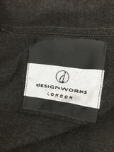 DESIGNWORKS◆ポロシャツ/38/レーヨン/GRY_画像3