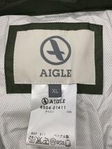 AIGLE◆コート/XL/ナイロン/CML/無地/8504-01411_画像3