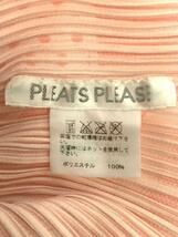 PLEATS PLEASE ISSEY MIYAKE◆ノースリーブブラウス/3/ポリエステル/ピンク/PP71-JK661/シミ有_画像3