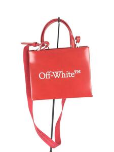 OFF-WHITE◆バッグ/-/RED/無地