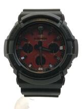 CASIO◆ソーラー腕時計・G-SHOCK/デジアナ/RED/BLK_画像1