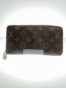 LOUIS VUITTON◆2)ジッピー・ウォレット_モノグラム・キャンバス_BRW_ブラウン/PVC/BRW/レディース