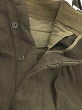 FRENCH MILITARY◆M52/Wool Trousers/ボトム/-/ウール/KHK/無地_画像3