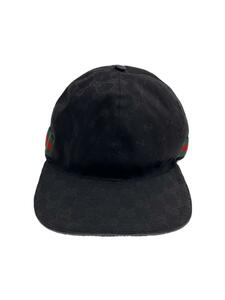 GUCCI◆キャップ/FREE/コットン/BLK/メンズ/200035-601491