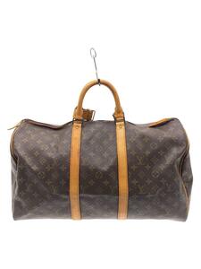 LOUIS VUITTON◆キーポル50_モノグラム・キャンバス_BRW/PVC/BRW/総柄