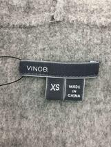 VINCE.◆コート/XS/ウール/GRY/無地_画像3