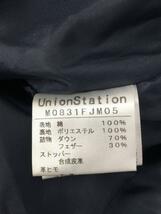 UNION STATION◆ダウンジャケット/2/コットン/BLK_画像4