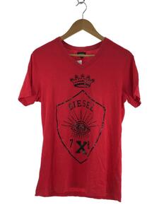 DIESEL◆Tシャツ/S/コットン/RED