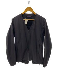 Needles Sportswear◆WARM-UP V NECK JACKET - N/PU POPLIN/ブルゾン/L/ナイロン/BLK/ej251