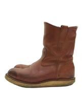 RED WING◆ブーツ/US7.5/ブラウン/8866/レッドウィング/ソールスレ有/汚れ有_画像1