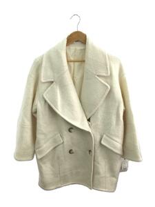 SNIDEL◆22AW/ウールコクーンダブルコート/0/ポリエステル/WHT/SWFC225016