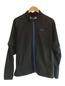 UNDER ARMOUR◆ジップパーカー/L/ポリエステル/BLK/MGF5509