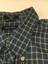 NAUTICA◆長袖シャツ/XXL/コットン/BLU/チェック_画像5