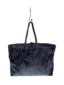 BOTTEGA VENETA◆トートバッグ/ナイロン/GRY