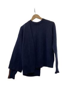 CINOH* sweater ( thick )/36/ wool /NVY/ plain /20WKN007/ navy / wool feather .. have 