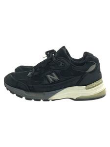 NEW BALANCE◆M992/ブラック/Made in USA/25cm/BLK