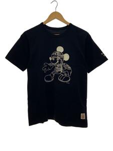 NEXUS7◆NEXUS7/Tシャツ/46/コットン/ブラック/ミッキー