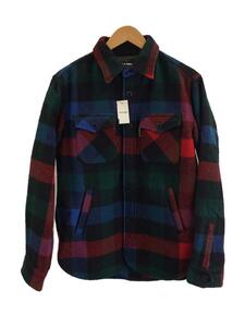 HOLLYWOOD RANCH MARKET◆×Woolrich/CPOジャケット/3/ウール/RED/チェック